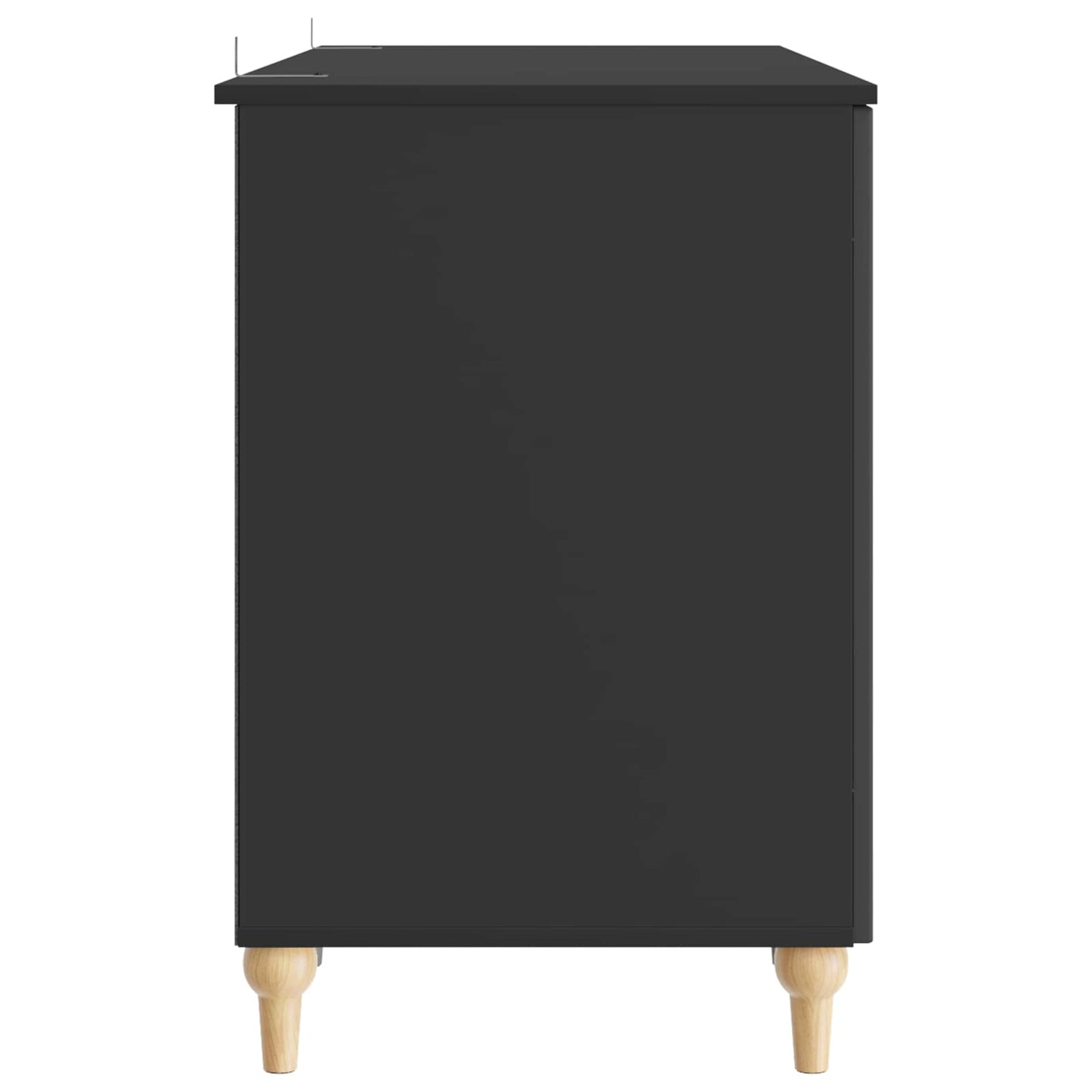 Scrivania Nero 142,5 x 50 x 75 cm Legno ingegnerizzato | homemem39