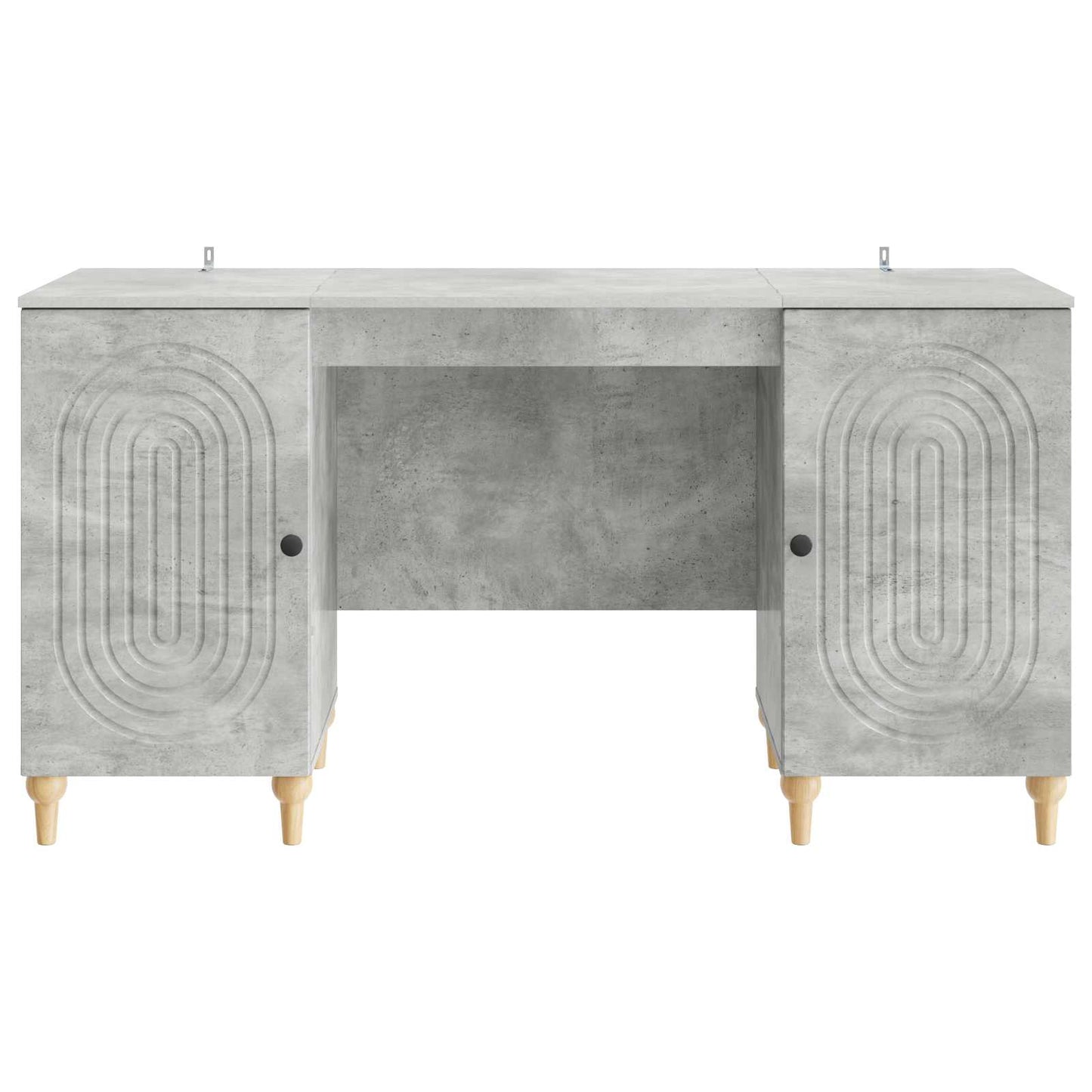 Scrivania con lo scaffale Grigio Cemento 142,5 x 50 x 75 cm | homemem39