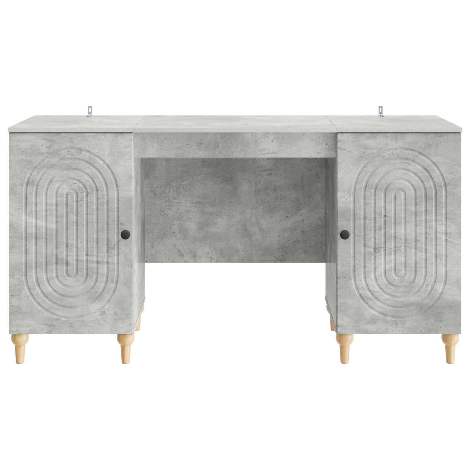 Scrivania con lo scaffale Grigio Cemento 142,5 x 50 x 75 cm | homemem39