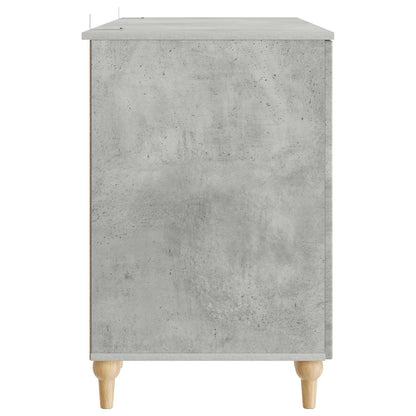 Scrivania con lo scaffale Grigio Cemento 142,5 x 50 x 75 cm | homemem39
