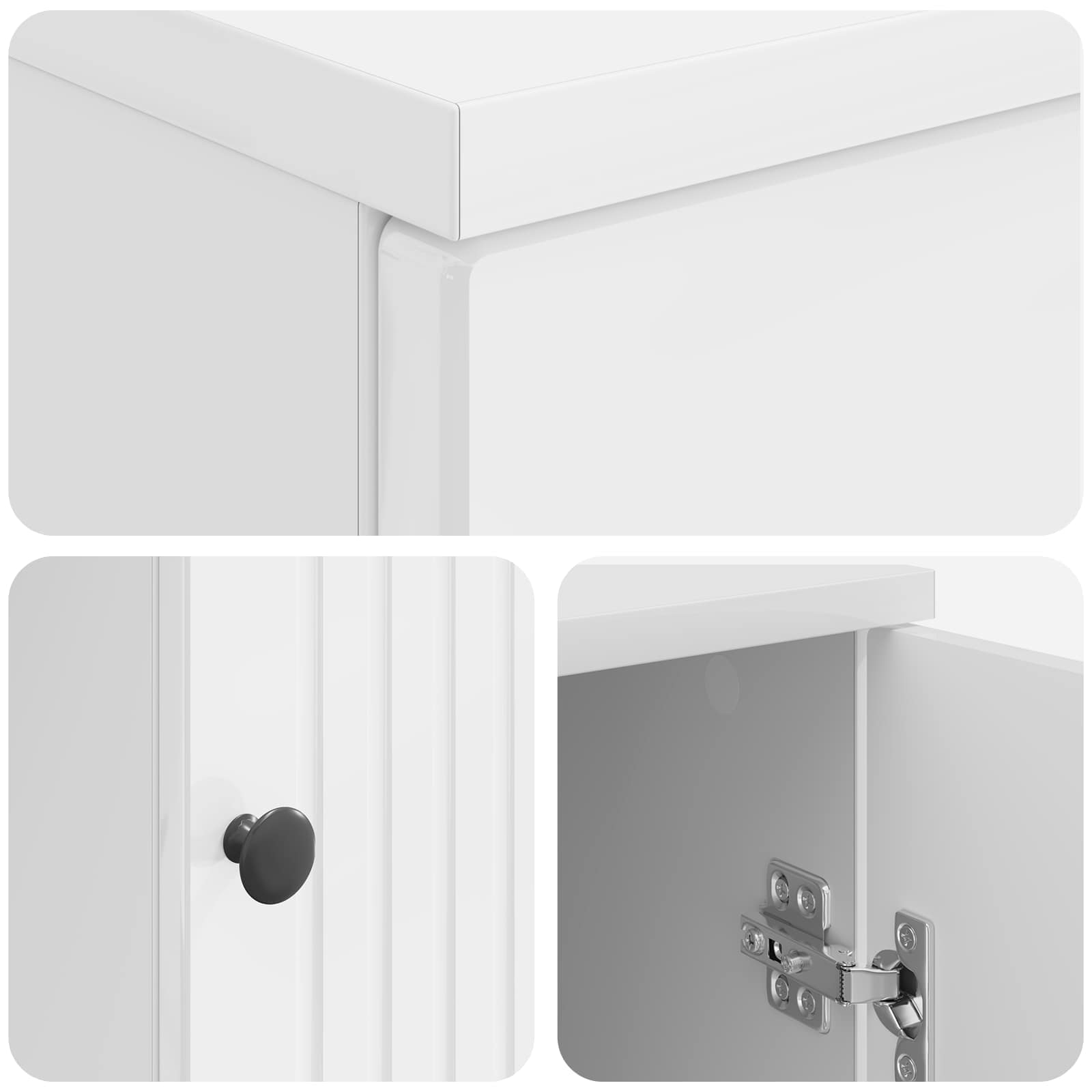 Scrivania Bianco Lucido 142,5 x 50 x 75 cm Legno ingegnerizzato | homemem39