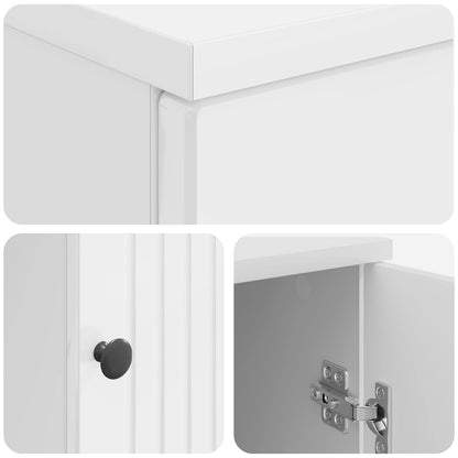 Scrivania Bianco Lucido 142,5 x 50 x 75 cm Legno ingegnerizzato | homemem39