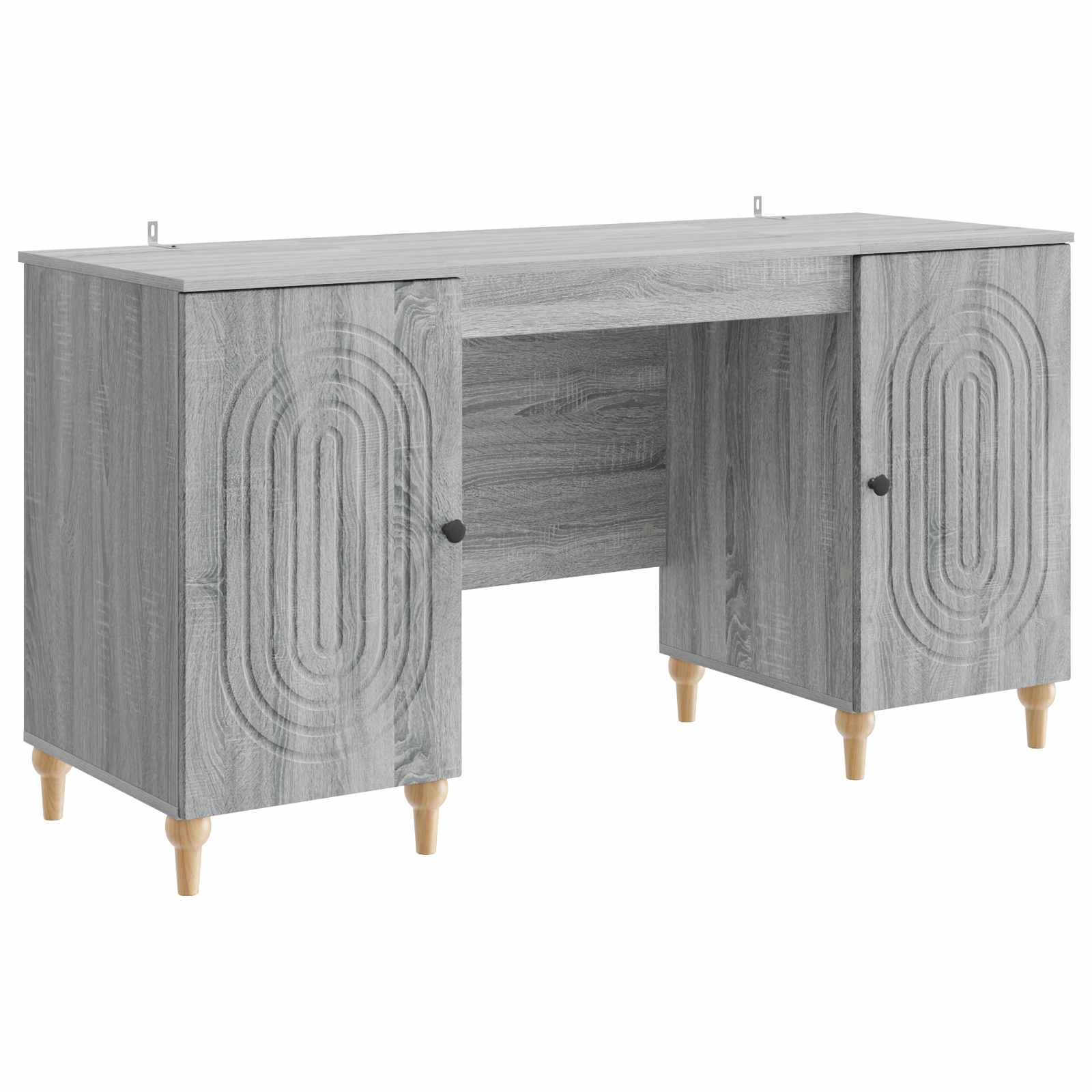 Scrivania Grigio Sonoma 142,5 x 50 x 75 cm Legno ingegnerizzato | homemem39