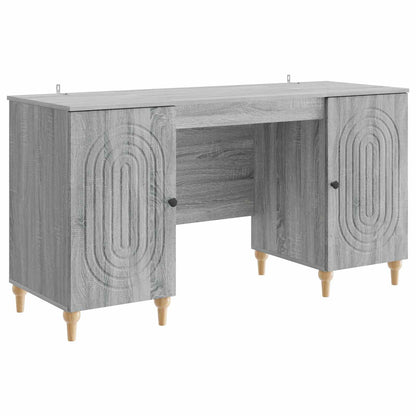 Scrivania Grigio Sonoma 142,5 x 50 x 75 cm Legno ingegnerizzato | homemem39