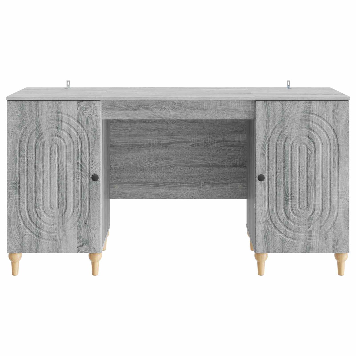 Scrivania Grigio Sonoma 142,5 x 50 x 75 cm Legno ingegnerizzato | homemem39