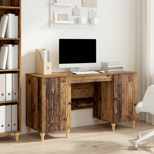 Scrivania Legno antico 142,5 x 50 x 75 cm Legno ingegnerizzato