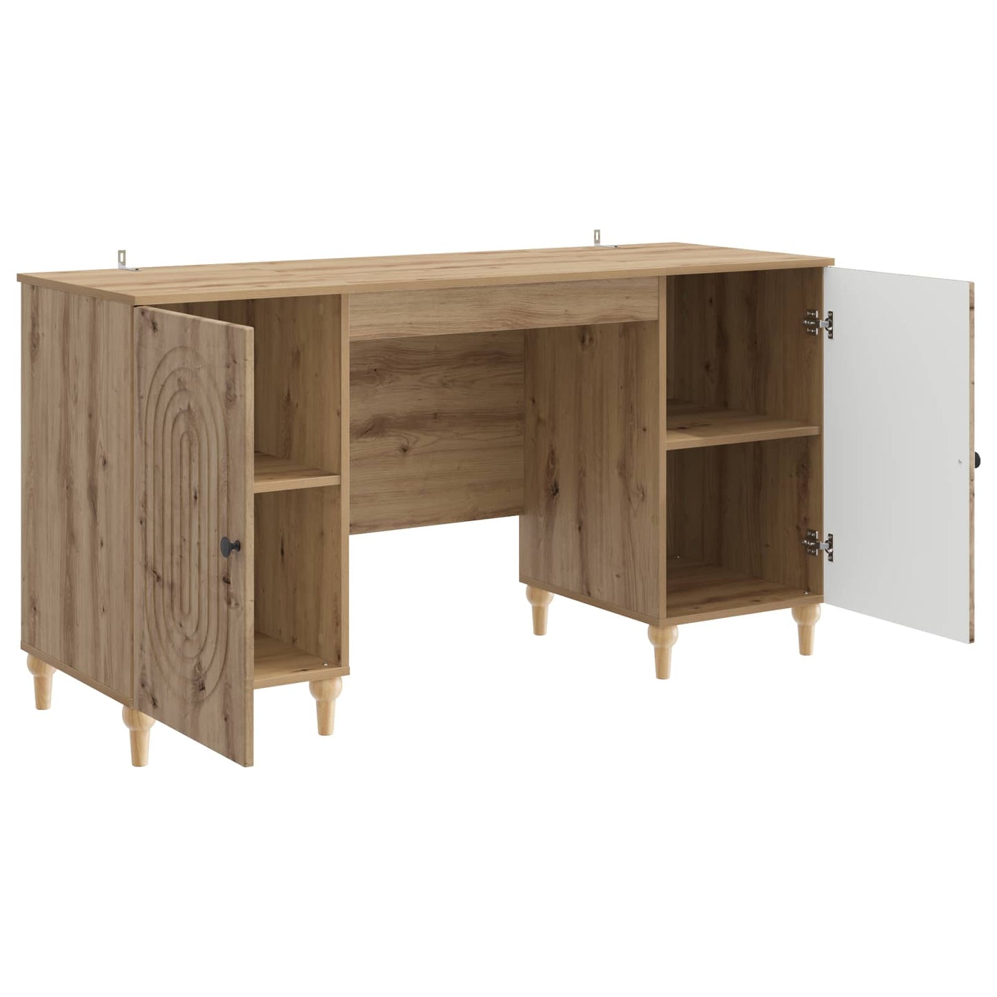 Scrivania con lo scaffale Rovere Artigianale 142,5 x 50 x 75 cm | homemem39
