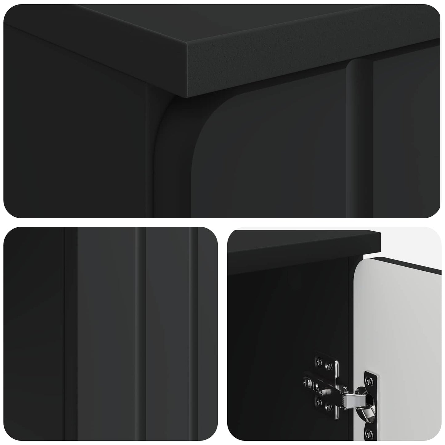 Scrivania Nero 142,5 x 50 x 75 cm Legno ingegnerizzato | homemem39