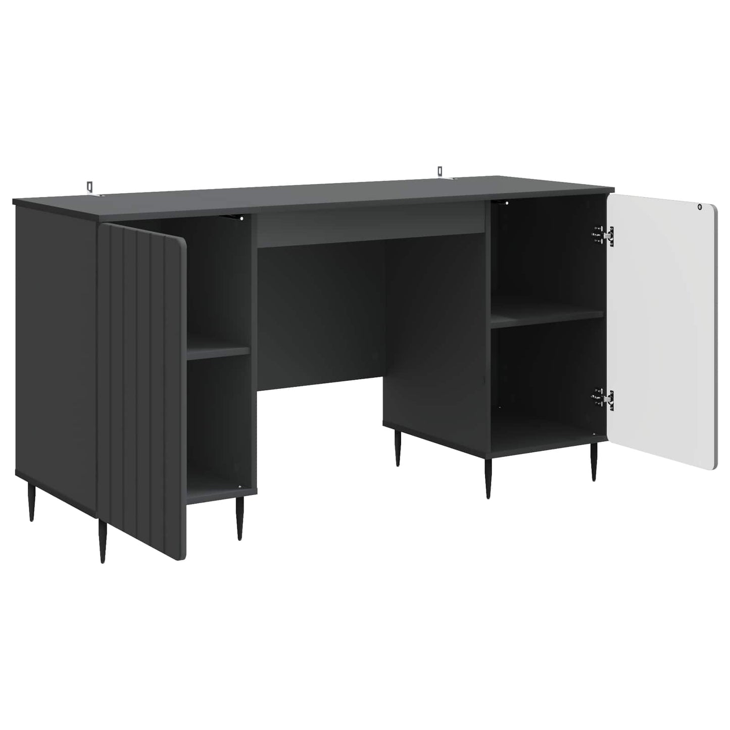 Scrivania Nero 142,5 x 50 x 75 cm Legno ingegnerizzato | homemem39