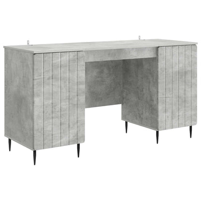 Scrivania con lo scaffale Grigio Cemento 142,5 x 50 x 75 cm | homemem39