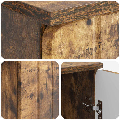 Scrivania Rovere Fumo 142,5 x 50 x 75 cm Legno ingegnerizzato | homemem39