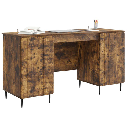 Scrivania Rovere Fumo 142,5 x 50 x 75 cm Legno ingegnerizzato | homemem39