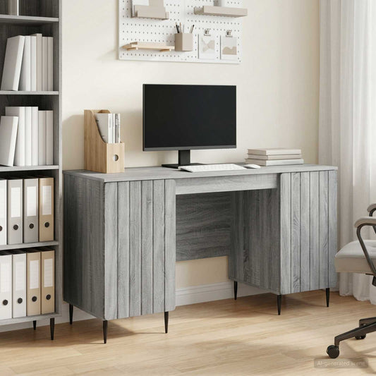 Scrivania Grigio Sonoma 142,5 x 50 x 75 cm Legno ingegnerizzato