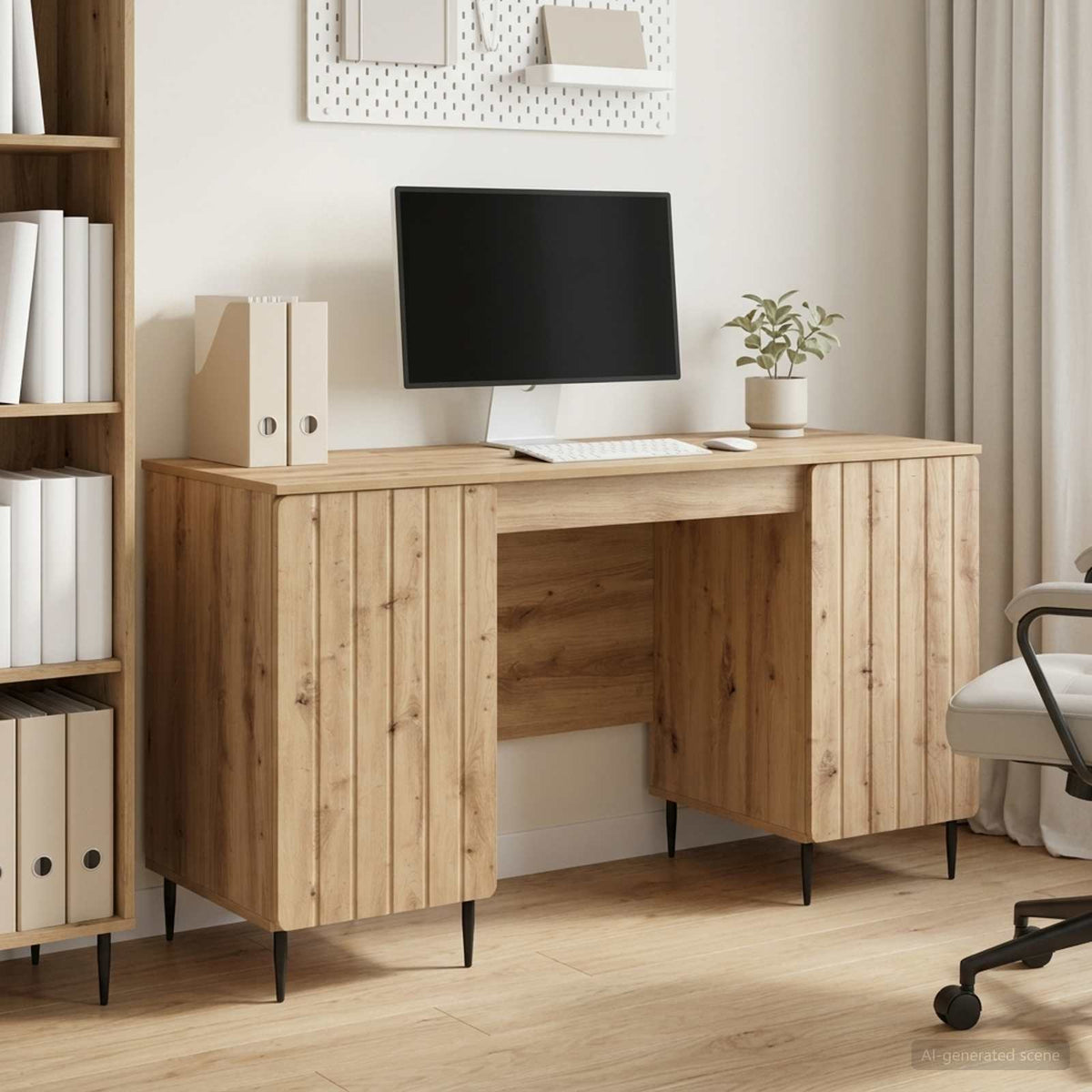 Scrivania Rovere Artigianale Legno ingegnerizzato - homemem39