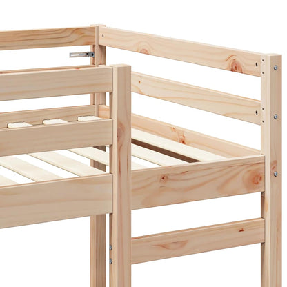 Struttura per letto soppalco Naturale 90 x 200 cm Pino massello | homemem39
