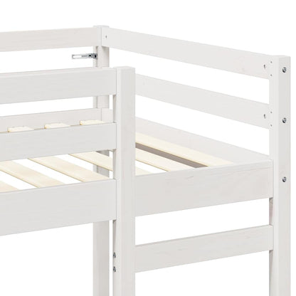 Struttura per letto soppalco Bianco 90 x 190 cm Pino massello | homemem39