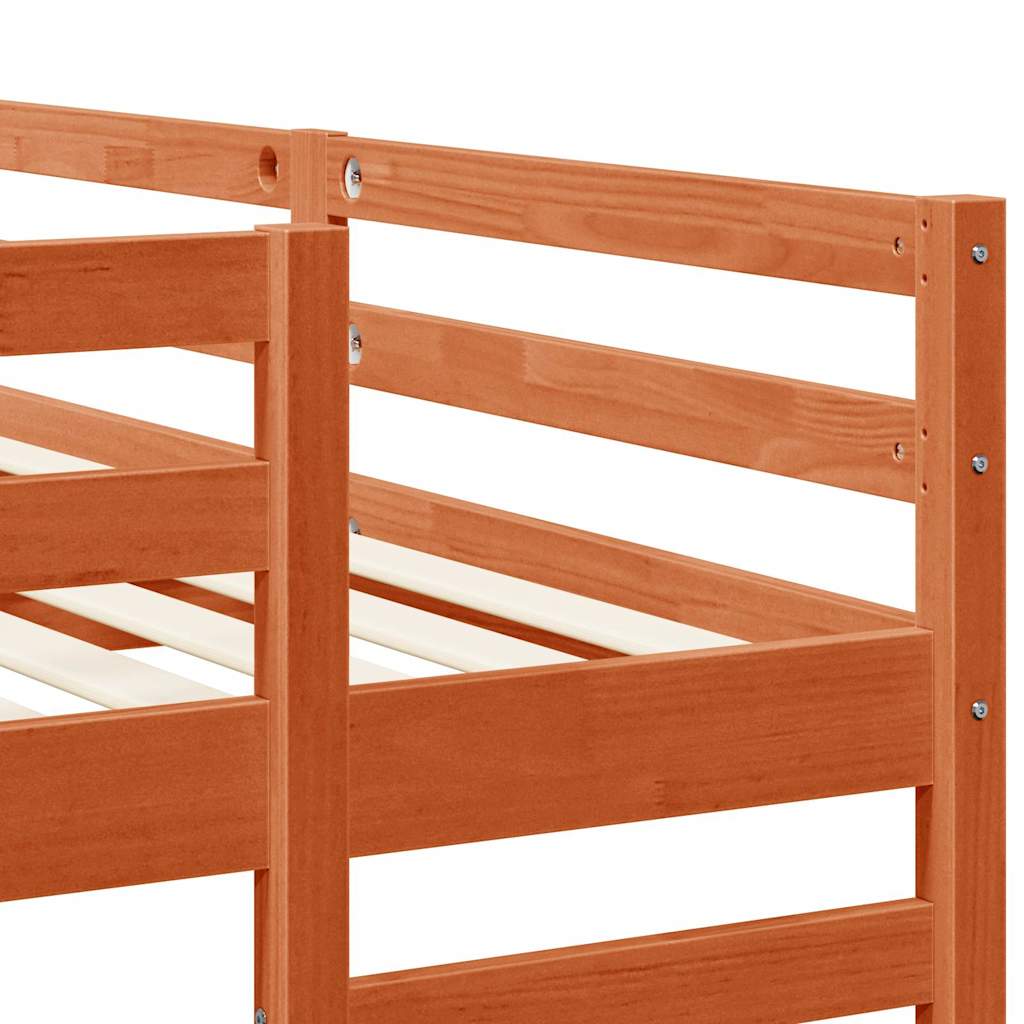 Struttura letto a castello triplo Marrone cerato 200 x 200 cm | homemem39