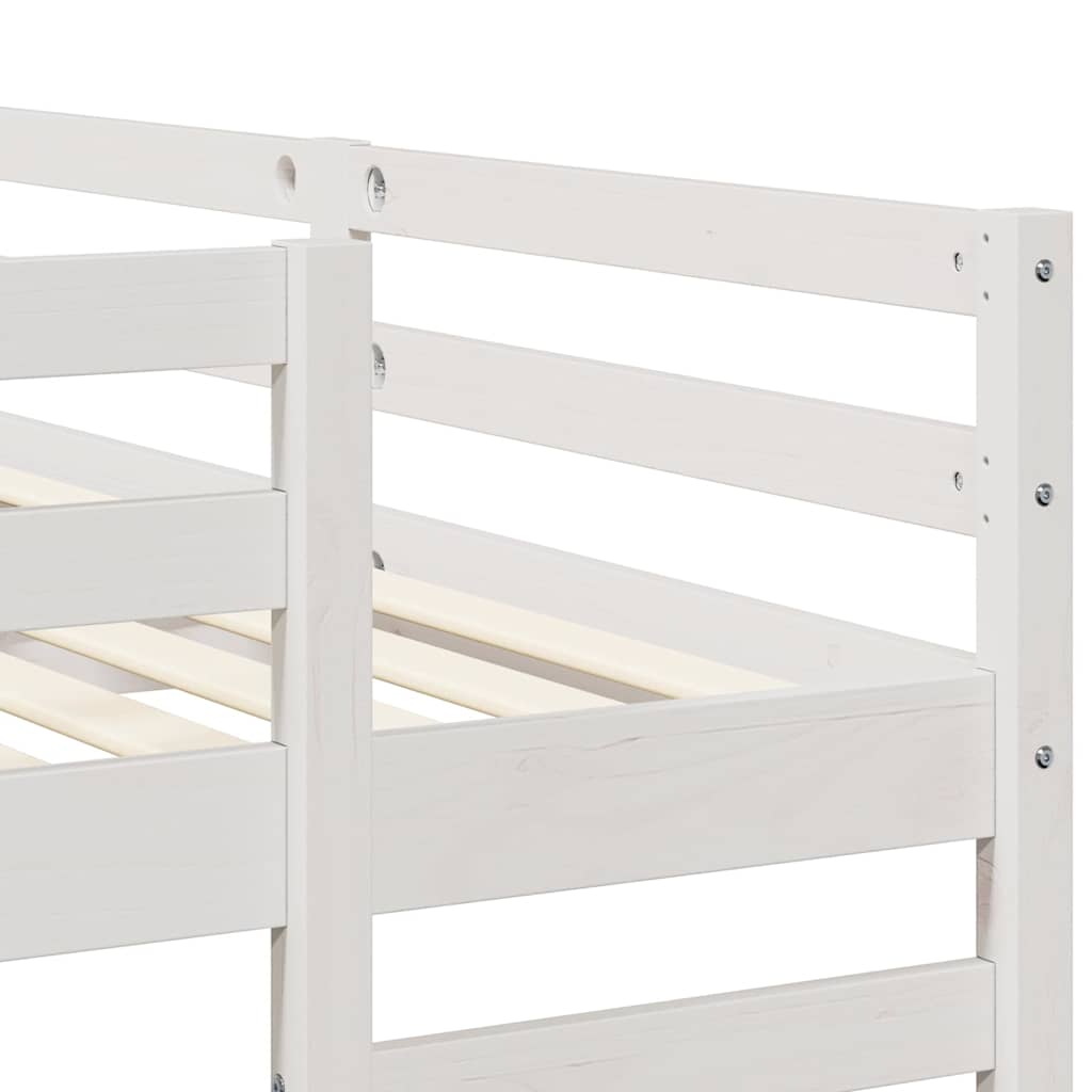 Struttura letto a castello triplo Bianco 140 x 200 cm | homemem39