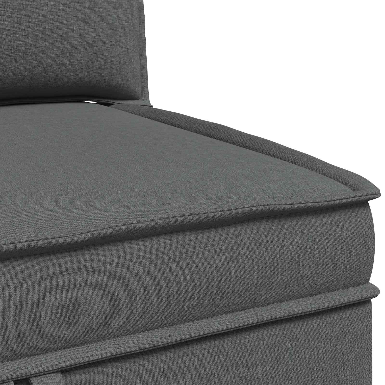 Divano ad Angolo con Storage Grigio Scuro Tessuto | homemem39