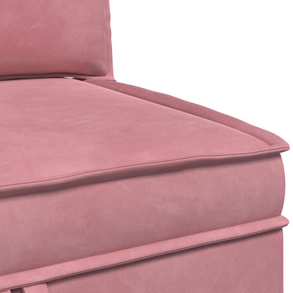 Divano con Stoccaggio Rosa Velluto | homemem39
