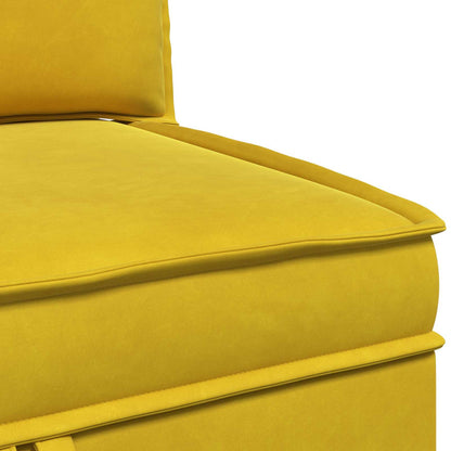 Divano con Stoccaggio Giallo Velluto | homemem39