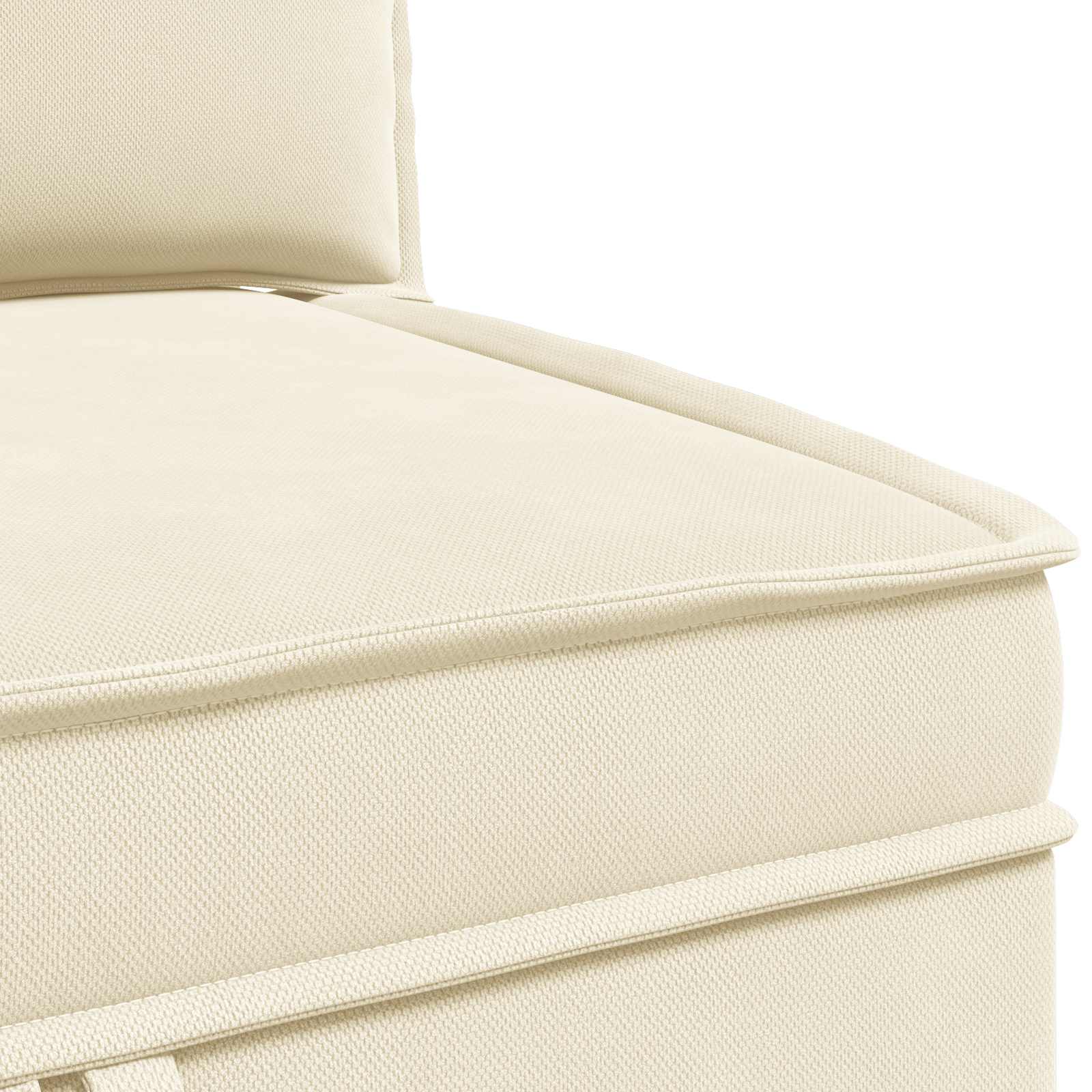 Divano Angolare con Storage Crema Velluto | homemem39