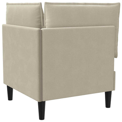 Divano Angolare con Storage Sabbia Velluto | homemem39