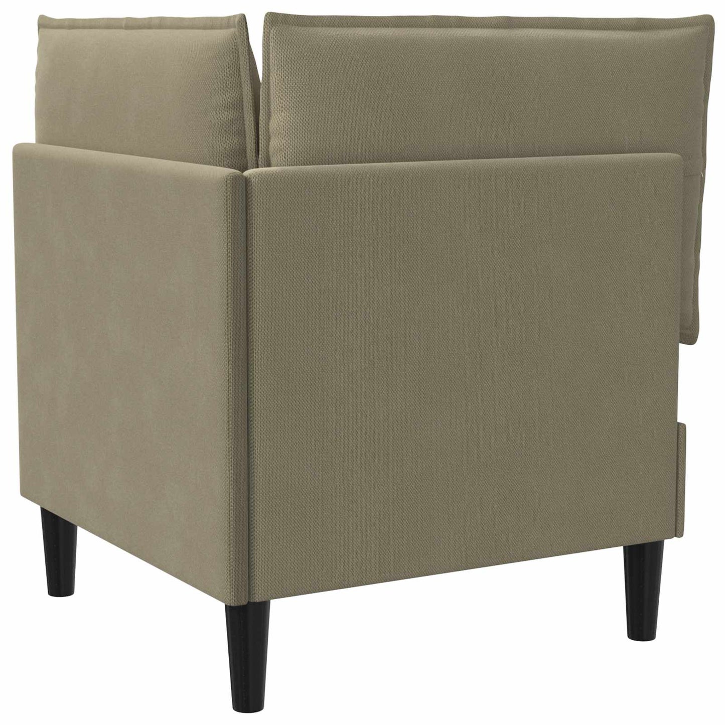 Divano Angolare con Storage Cachi Velluto
