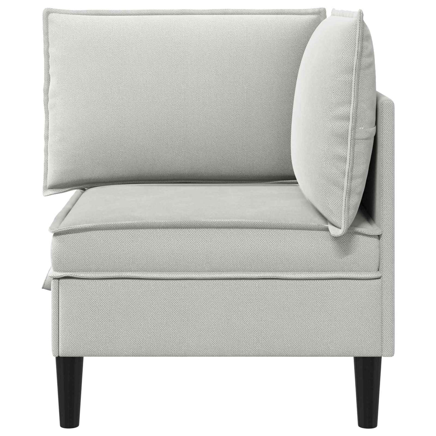 Divano Angolare con Storage Grigio chiaro Velluto