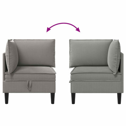Divano Angolare con Storage Grigio scuro Velluto | homemem39
