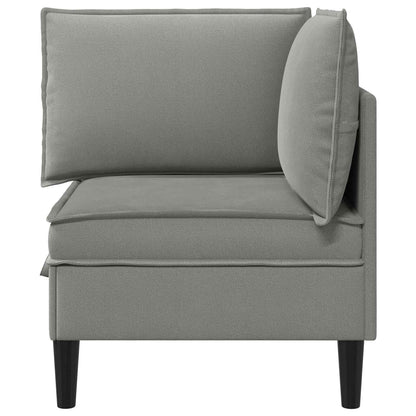 Divano Angolare con Storage Grigio scuro Velluto