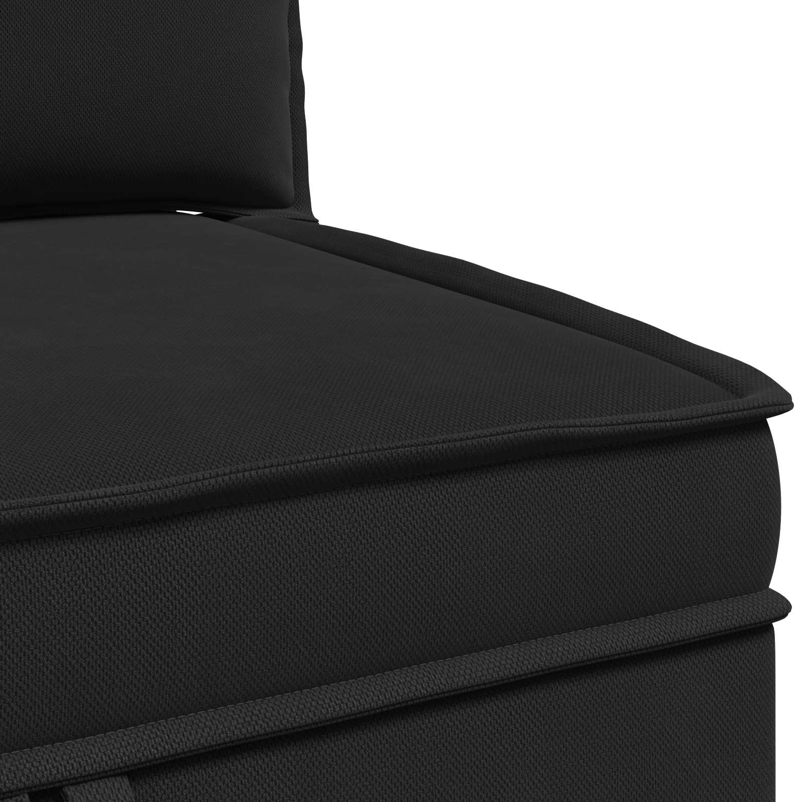 Divano Angolare con Storage Nero Velluto | homemem39