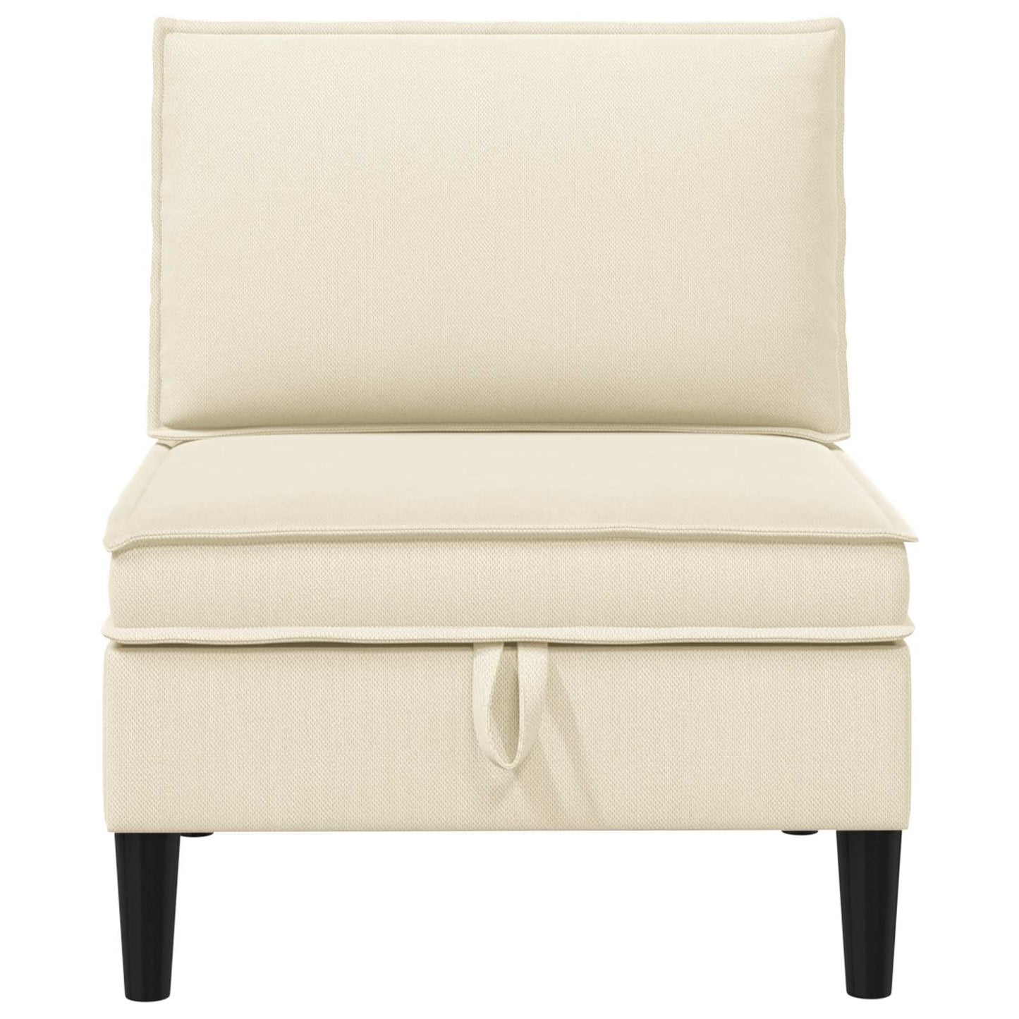 Divano Medio con Storage Crema Velluto | homemem39