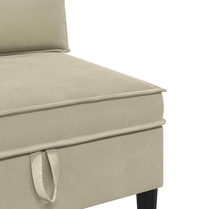 Divano Medio con Storage Sabbia Velluto | homemem39