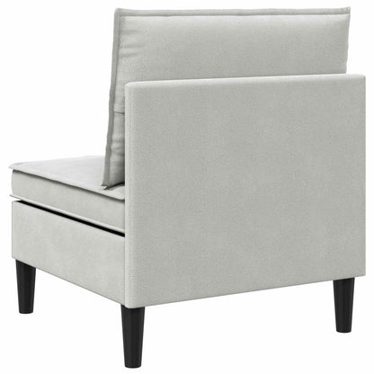 Divano Medio con Storage Grigio chiaro Velluto | homemem39