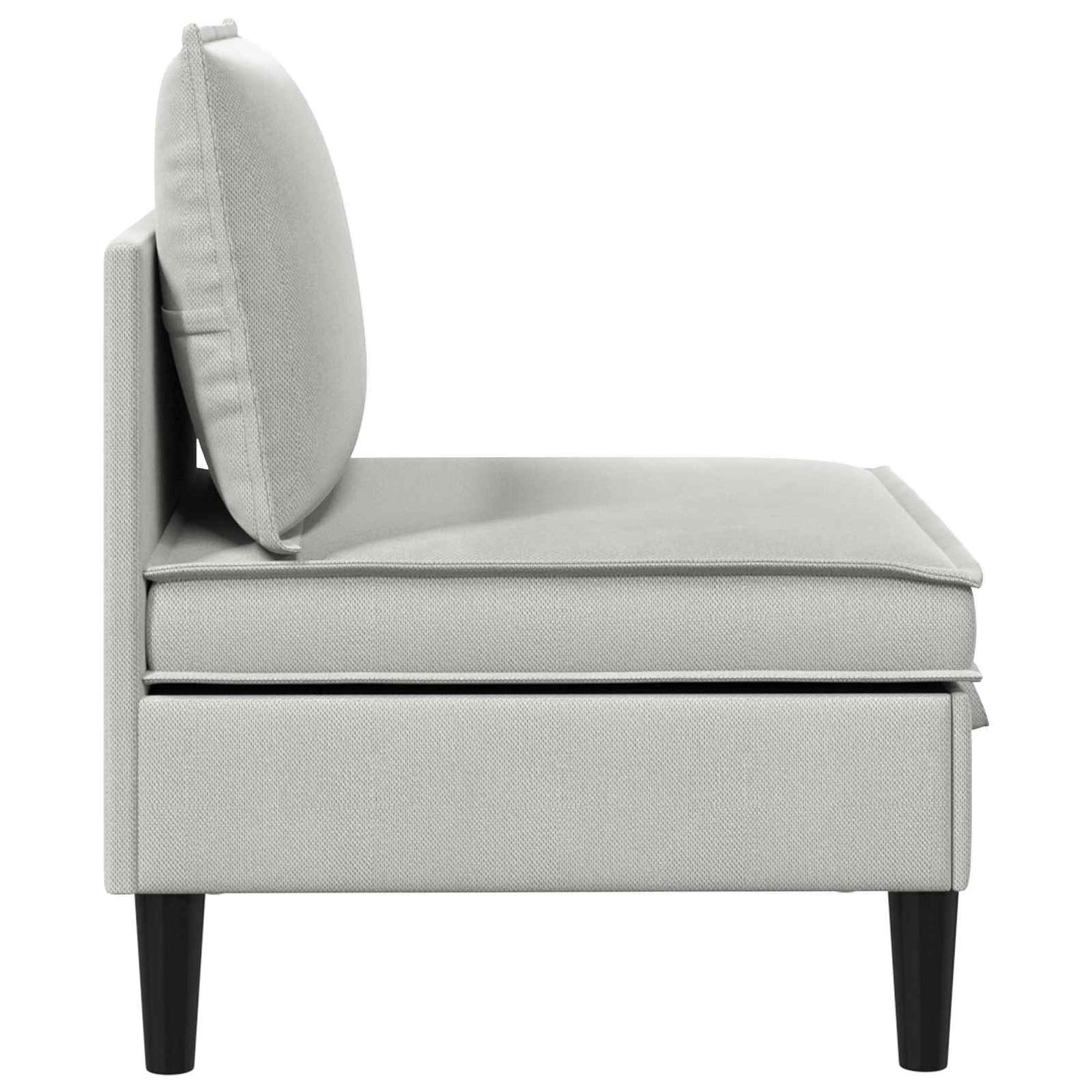 Divano Medio con Storage Grigio chiaro Velluto | homemem39