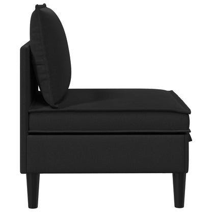 Divano Medio con Storage Nero Velluto