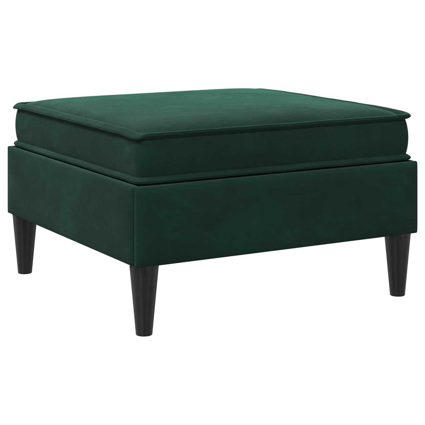 Pouf con Storage Verde Scuro Velluto | homemem39