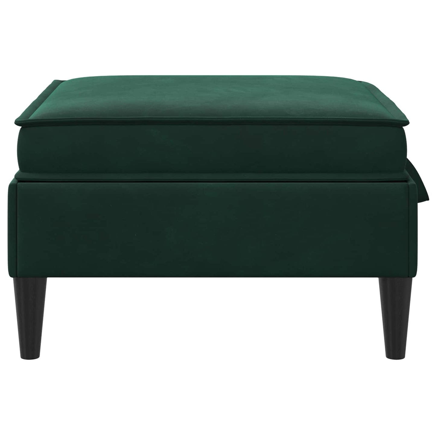 Pouf con Storage Verde Scuro Velluto | homemem39