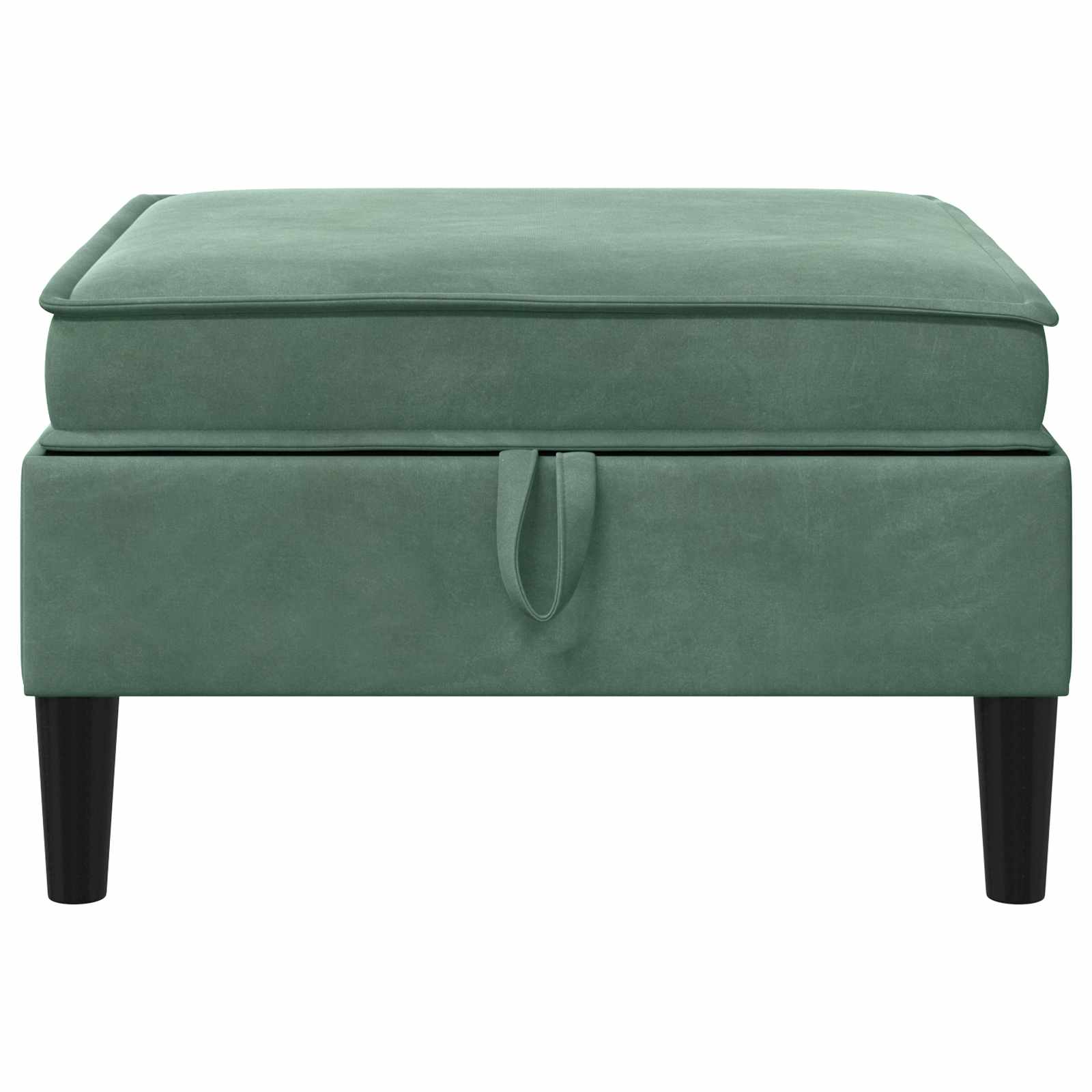 Pouf con Storage Verde Mare Velluto | homemem39