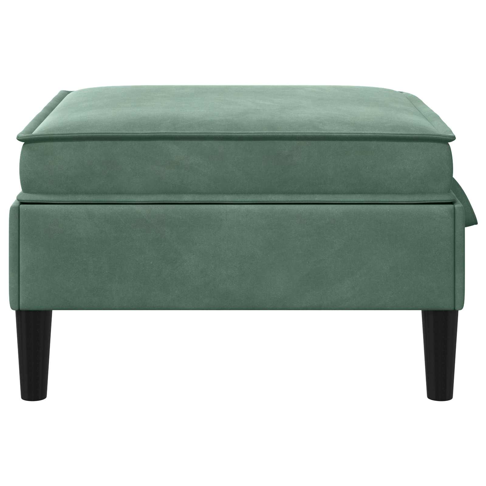Pouf con Storage Verde Mare Velluto | homemem39