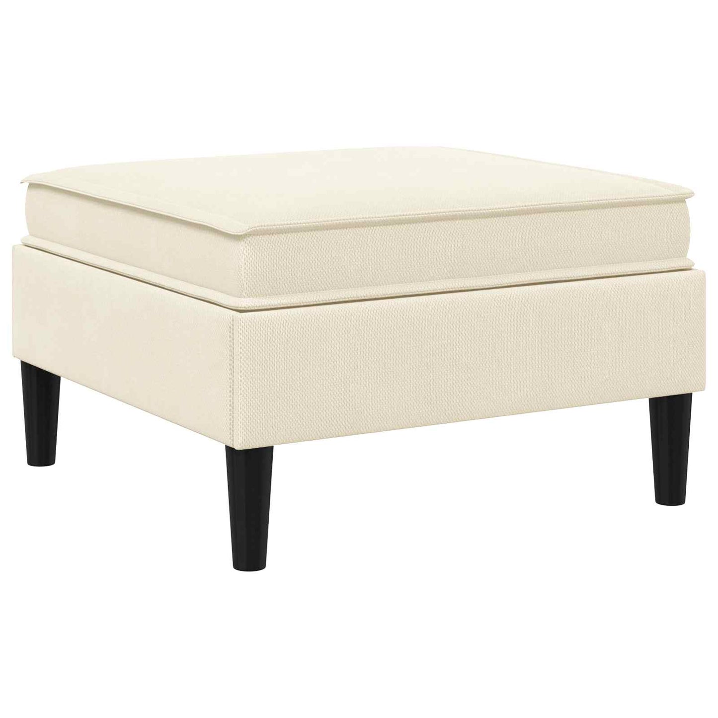 Pouf con Storage Crema Velluto | homemem39