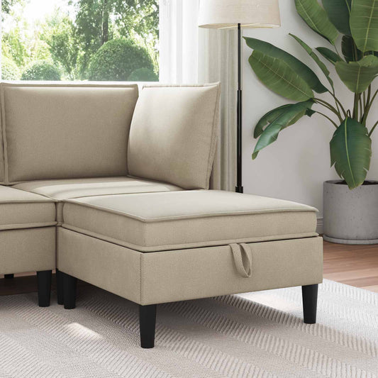 Pouf con Storage Sabbia Velluto | homemem39