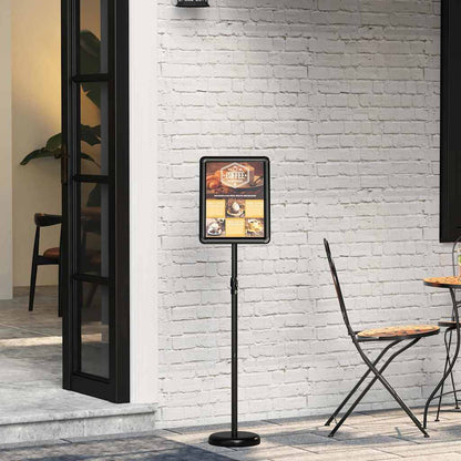 Espositori per Fiere Nero 25 x 25 x 125 cm Alluminio