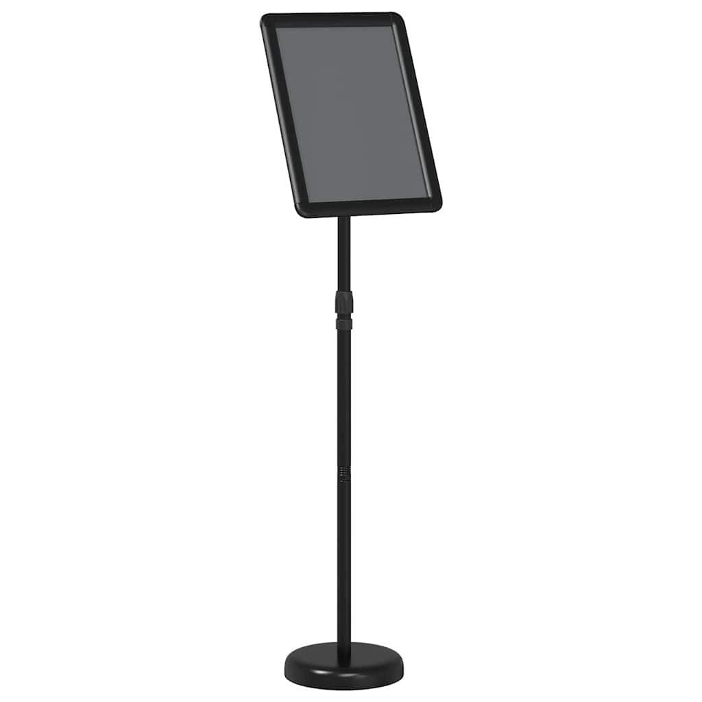 Espositori per Fiere Nero 25 x 25 x 125 cm Alluminio