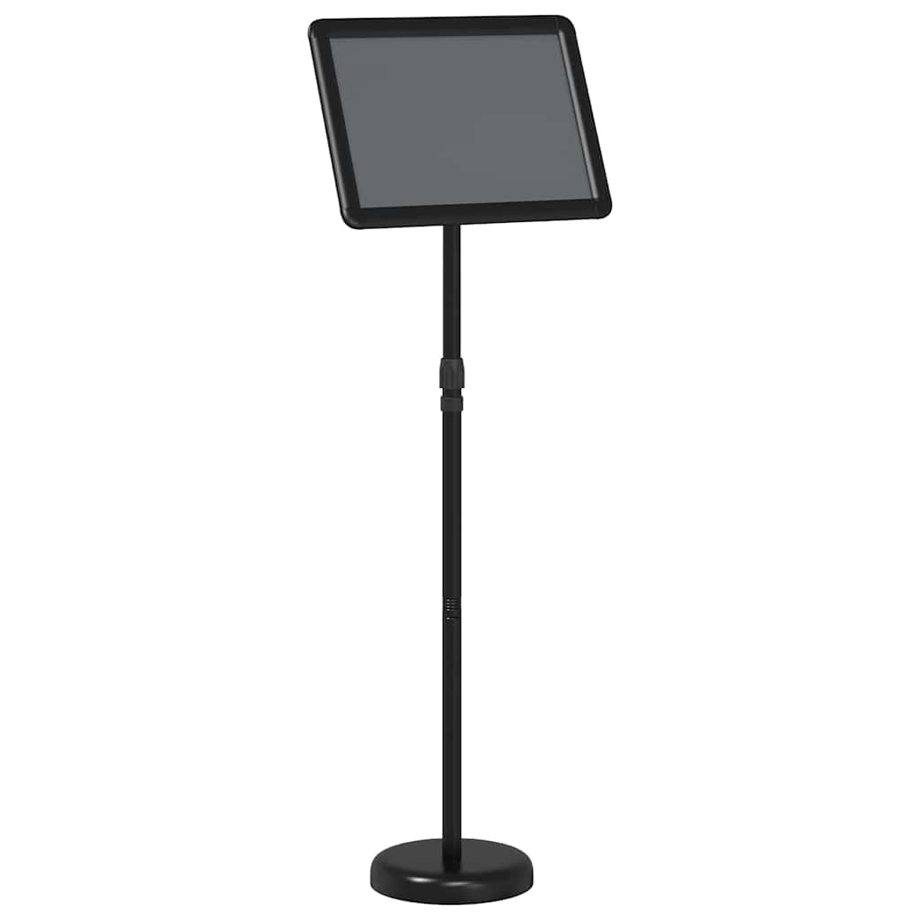 Espositori per Fiere Nero 25 x 25 x 125 cm Alluminio