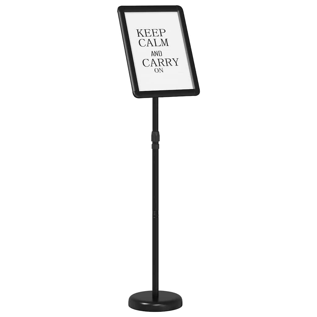 Espositori per Fiere Nero 25 x 25 x 125 cm Alluminio