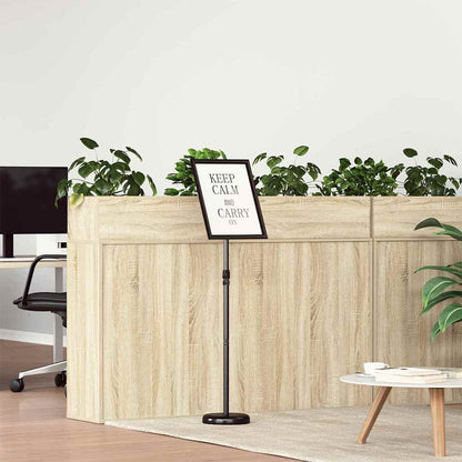 Espositori per Fiere Nero 25 x 25 x 125 cm Alluminio