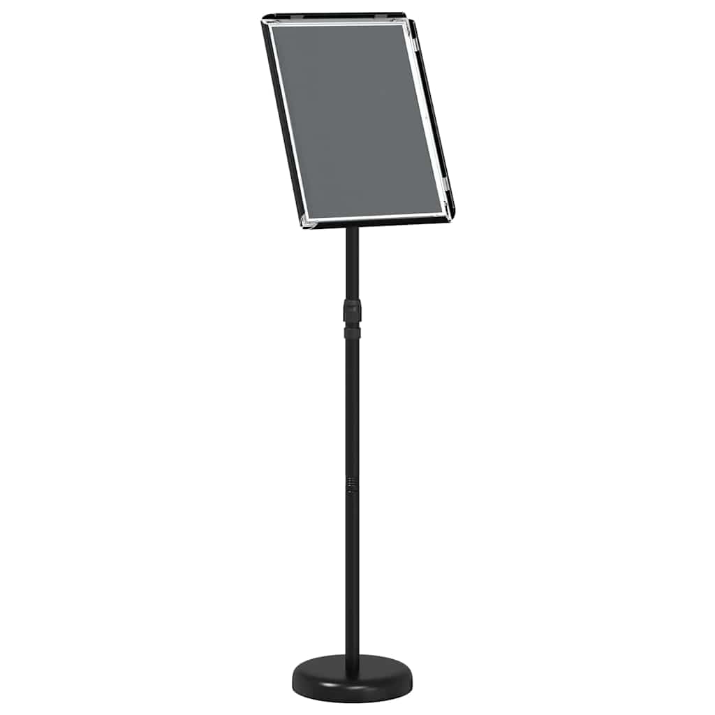 Espositori per Fiere Nero 25 x 25 x 125 cm Alluminio