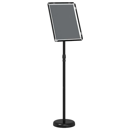 Espositori per Fiere Nero 25 x 25 x 125 cm Alluminio